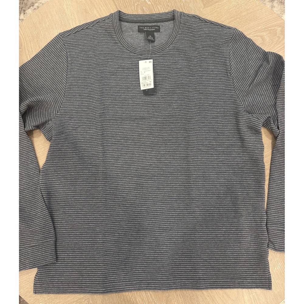 The Men's Store Bloomingdale's Long-Sleeve Tee Coal Grey Size XL NWT